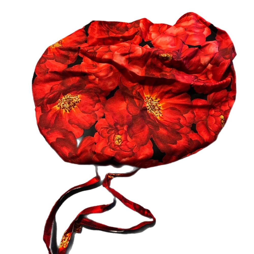 Blue Sky Co. SURGICAL HAT Christmas Garden Poppy